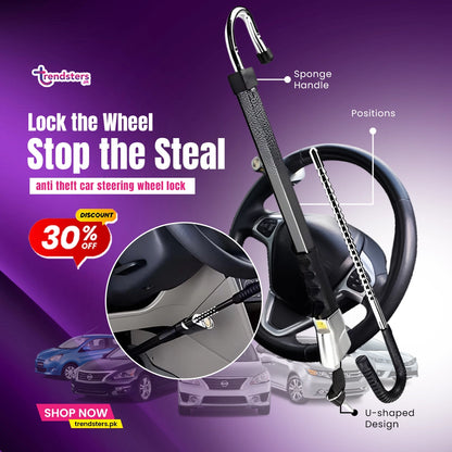 Universal Double Protection Steering Wheel Lock