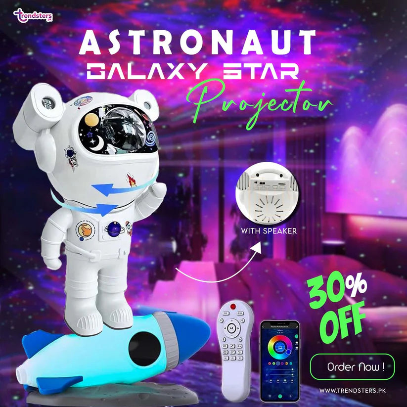 Astronaut Galaxy Star Projector With Speaker