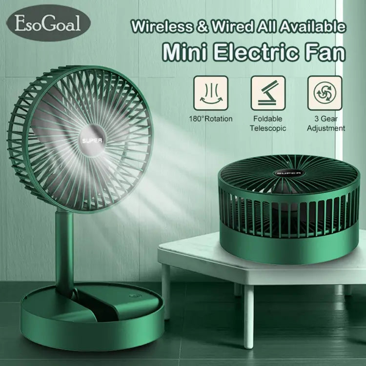 Portable Rechargeable Low Noise Telescopic Fan