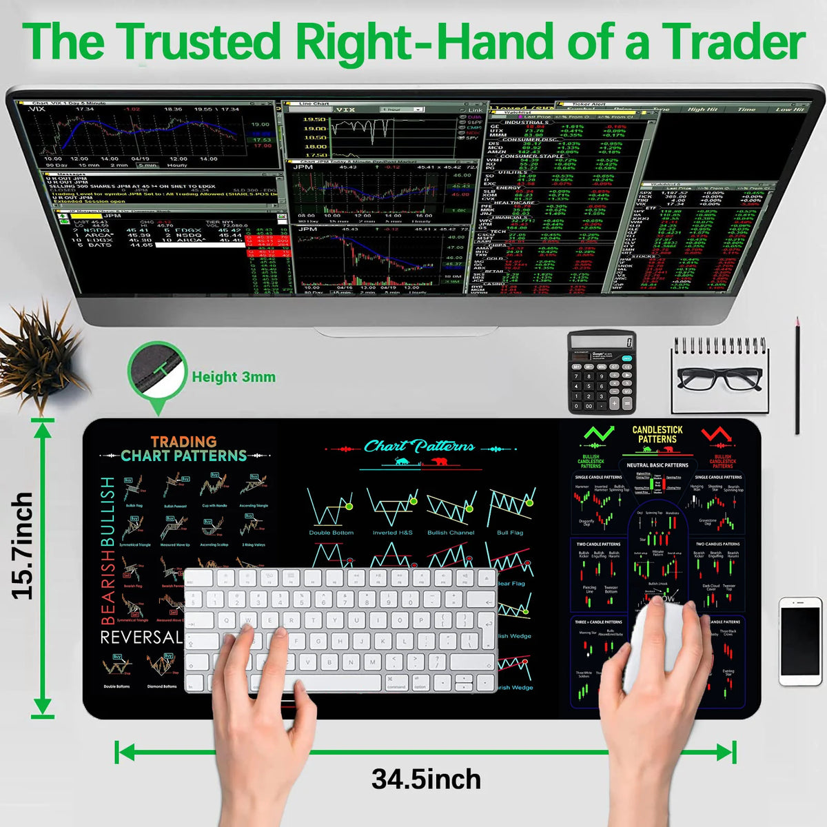 Computer Mat Trade Trading Desk Mat – Trendsters.pk