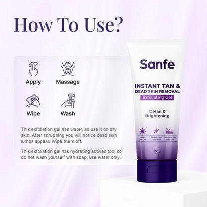 Tan & Dead Skin Removal Exfoliating Gel