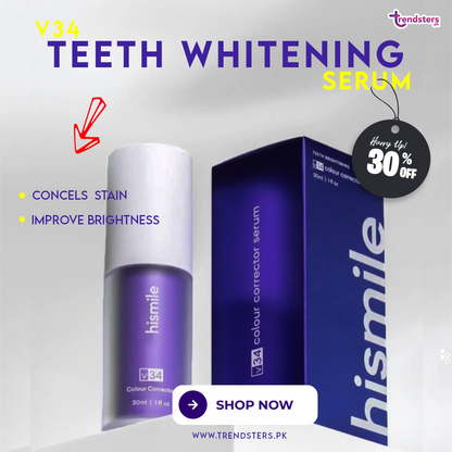 V34 Teeth Whitening Serum One Nano Brush Free