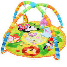 Baby Play Mat with Hanging Rattles For kids