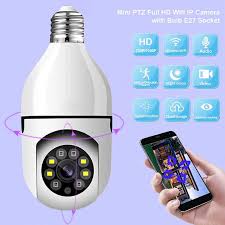 Wireless Wifi Bulb Security Camera