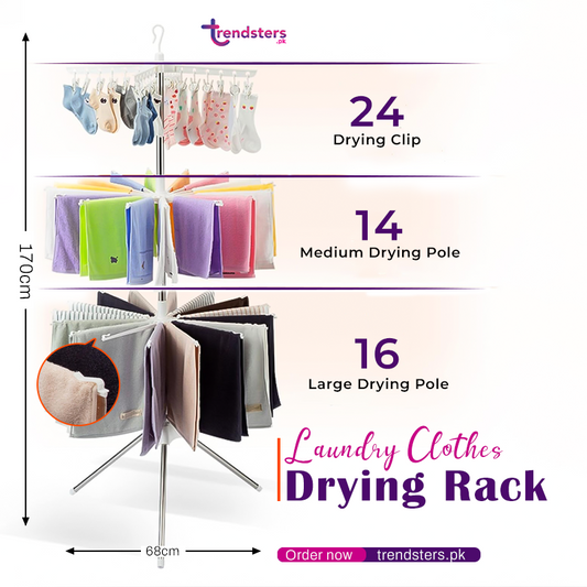 Laundry Clothes Drying Rack