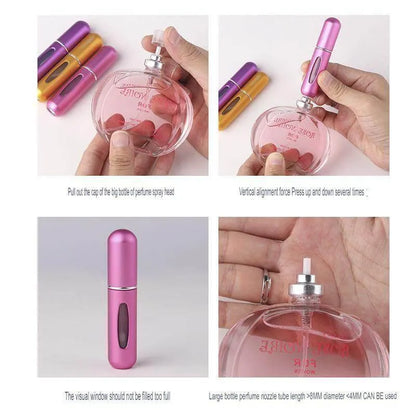 Portable Refillable Mini Travel Perfume Spray Bottle