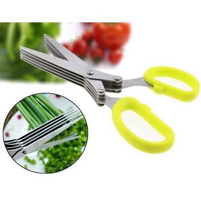 Multi-Functional Stainless Steel Kitchen Scissors – 5 Layers