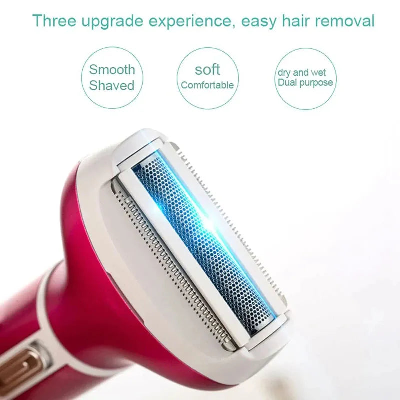 4 In 1 Rechargeable USB Epilator Hair Removal Set For Women