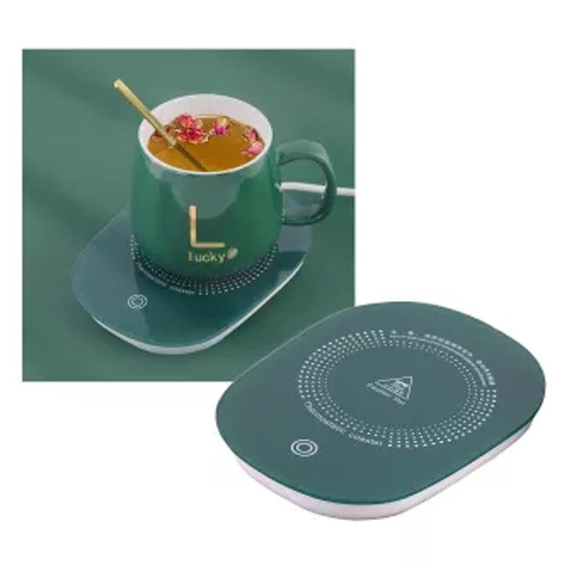 Toughened Gl Electric Heating Warmer Cup Pad Thermostatic for Coffee Tea