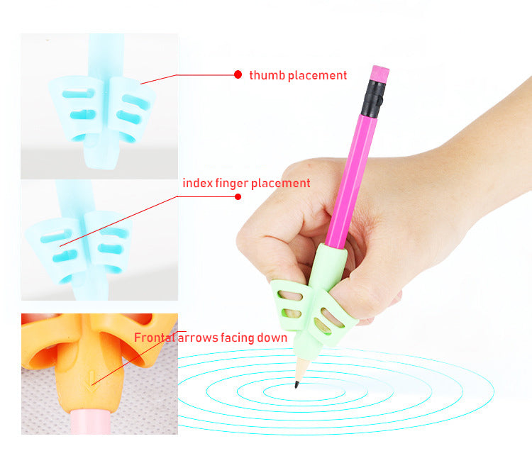 Kids Pencil Holder Writing Aid Pen Grip Preschool Learning