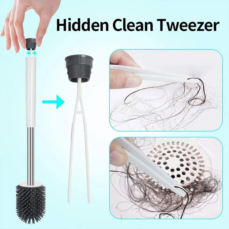 Silicone Toilet Brush With Holder