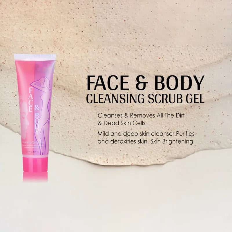 Face And Body Cleansing Scrub Gel