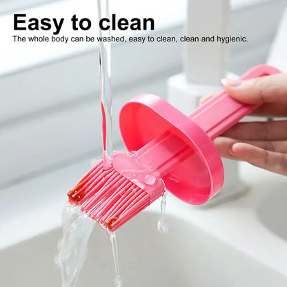 High Temperature Portable Silicone Resistant Oil Brush And Bottle