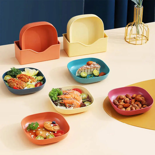 Set Of 10 Plates With Stand